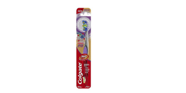 Colgate Total 360 4 Zone Whole Mouth Clean Manual Toothbrush, Medium