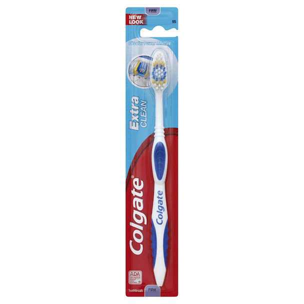 COLGATE Extra Clean Toothbrush (Case of 72), Soft Manual Toothbrush, Value Gentle Toothbrush for Good Mouth, Gums and Oral Care, Dentist Recommended (Model Number: 155677)