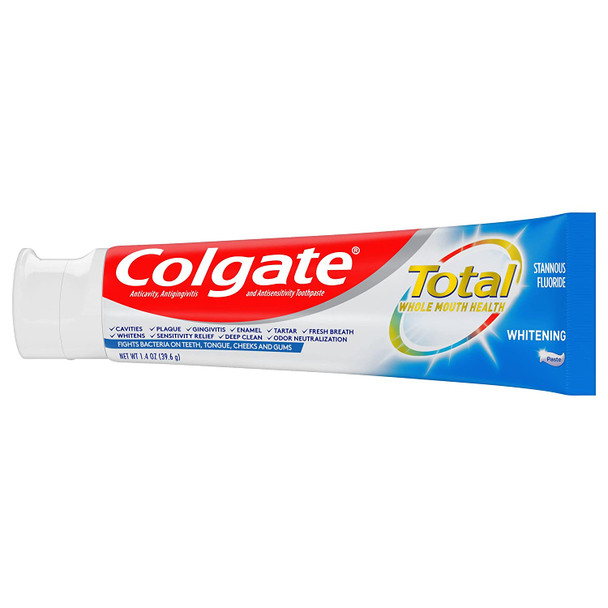 Colgate Total Whitening Travel Toothpaste, 1.4 oz.