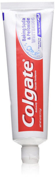 Colgate Baking Soda and Peroxide Whitening Bubbles Toothpaste, Brisk Mint, 4 Ounce