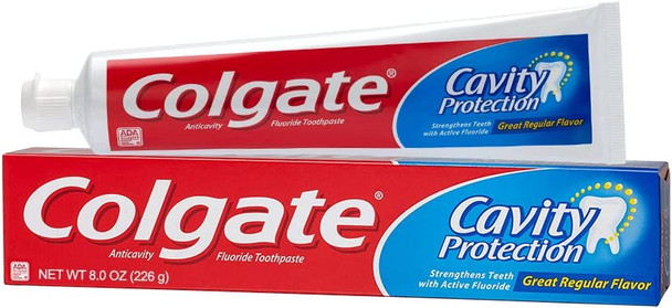 Colgate Cavity Protection Fluoride Toothpaste 8Ounce (226gram), 4 Pack