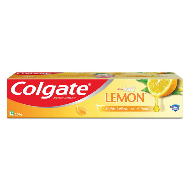 Colgate Active Lemon & Salt Healthy White Toothpaste - 200 g