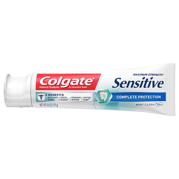 Colgate Sensitive Toothpaste, Complete Protection, Mint Clean - 6 ounce (2 Pack)