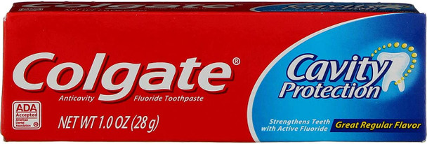 Colgate Cavity Protection Toothpaste Great Regular Flavor 1 oz (Pack of 12)