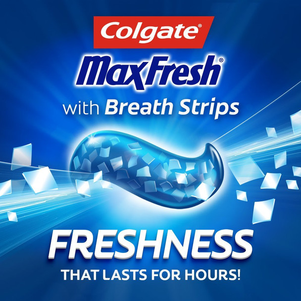 Colgate Max Fresh Toothpaste With Mini Breath Strips, Cool Mint, 6 Ounce, 3 Count