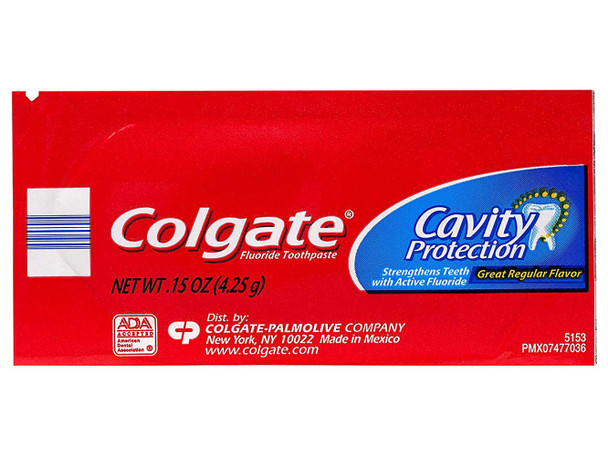 Colgate Cavity Protection Toothpaste, Single-Use Travel Size.15 oz. (Pack Of 25)