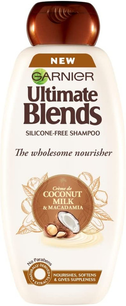 Garnier Ultimate Blends Coconut Milk Dry Hair Shampoo, 360 ml