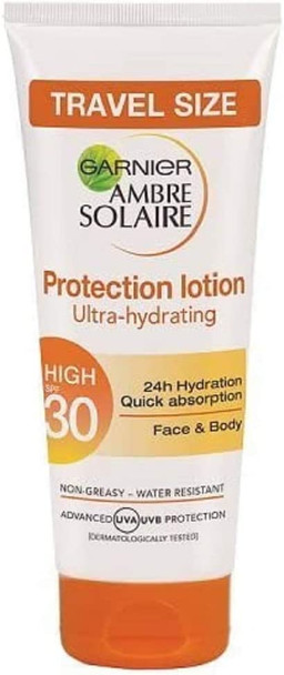 Garnier Ambre Solaire Face and Body Ultra-hydrating Protection Lotion with SPF30, 50ml