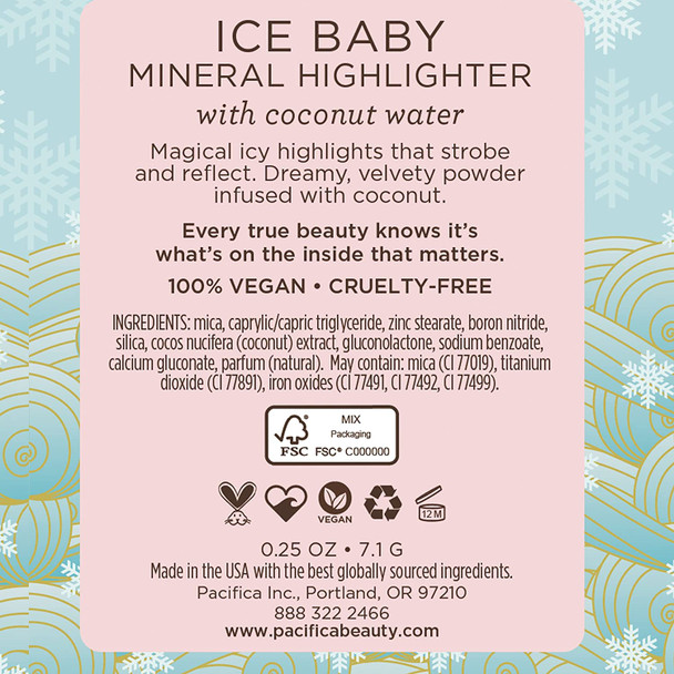 Pacifica Beauty Ice Baby Hydrating Highlighter, 0.25 Ounce