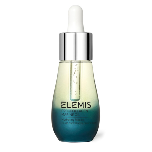 ELEMIS Pro-Collagen Marine Oil | Ultra Lightweight Anti-Wrinkle Daily Face Oil Deeply Moisturizes, Nourishes, and Hydrates for a Youthful Look | 15 mL