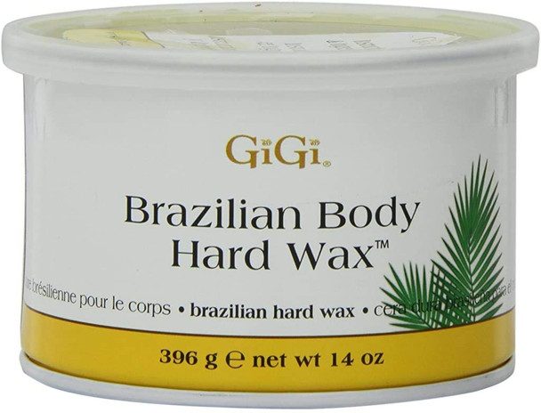Gigi Tin Brazilian Body Hard Wax 14 Ounce (414ml) (2 Pack)