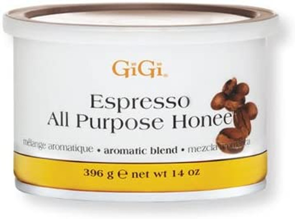 Gigi Hair Removal Combo Kit, Wax Warmer with 14 Oz. All Natural Espresso Hair Remover Wax, and Natural Muslin & Spatula Combo with BONUS FREE Microwave Hair Waxing Kit