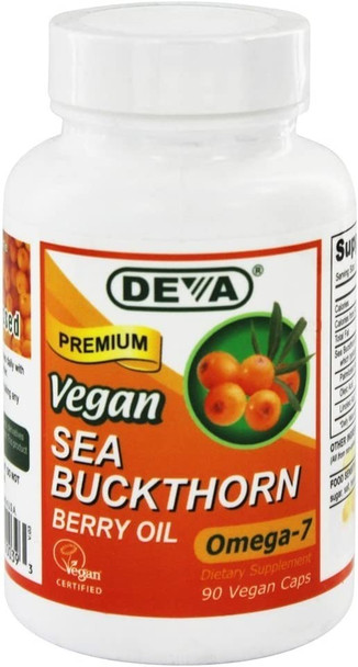 Deva Vegan Vitamins Sea Buckthorn Oil - 90 Vcaps
