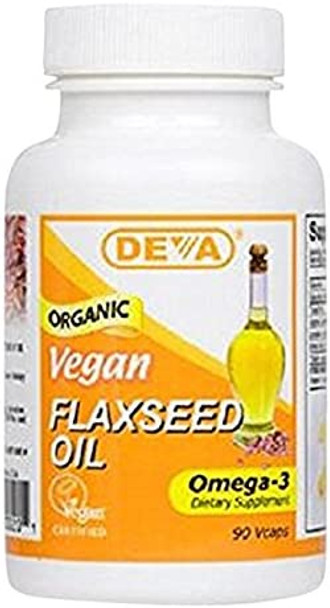 Deva Vegan Vitamins Flaxseed Oil, 90 Count