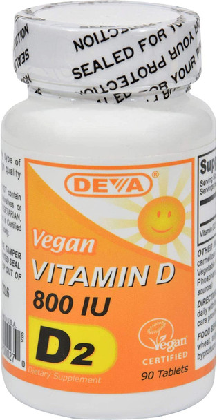 Deva Vegan Vitamins Vitamin D 800Iu Vegan 90 Tab5