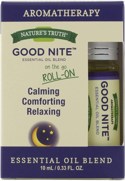 Nature's Truth Aromatherapy Essential Oil Blend Roll-On Good Nite - .33 oz, Pack of 2
