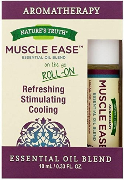 Nature's Truth Essential Oil Roll-On Blend, Muscle, 0.34 Fluid Ounce (3 Pack)