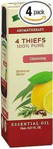 Nature's Truth 100% Pure Botanical Blend Essential Oil Cleansing - .5 oz, Pack of 4