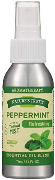 Nature's Truth Peppermint On The Go Hydrating Mist, 2.4 oz. Per Bottle (6 Pack)