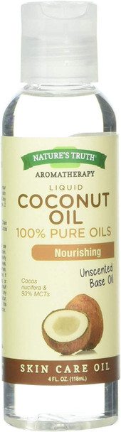 Nature's Truth Aromatherapy Pure Coconut Oil, 4oz. Per Bottle (4 Pack)