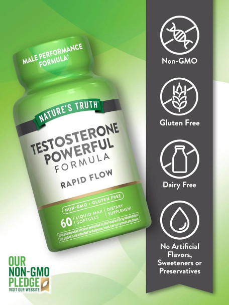 Nature's Truth Testosterone Power  60 Liquid Max Softgels