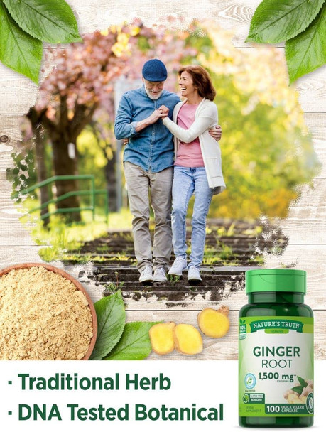 Nature's Truth Ginger Root 1500 mg 100 Capsules