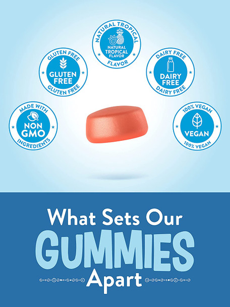 Ashwagandha Gummies | Vegan, Non-GMO, & Gluten Free | 60 Tropical Flavor Gummies | by Natures Truth