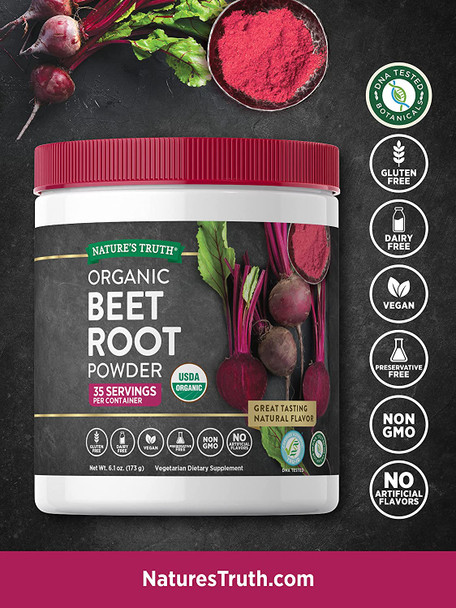 Nature's Truth Beet Root Powder Complex, 6.1 Ounce