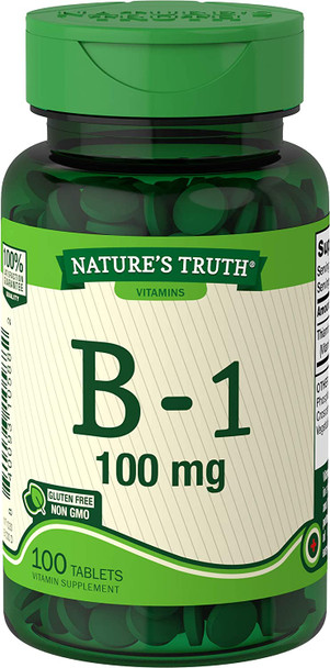 Nature's Truth Vitamin B-1 100mg Tablets, 100 Count