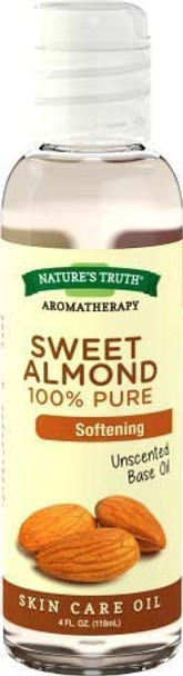 Nature's Truth 100% Pure Unscented Base Oil Sweet Almond (Pack of 6)