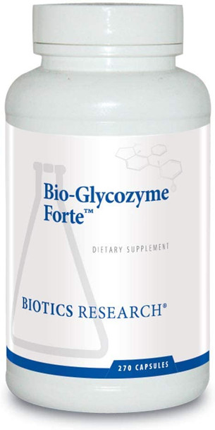 Biotics Research Bio Glycozyme Forte Multivitamin For Glycolytic Support, Vanadium, Zinc, Chromium, Manganese, Inositol, Catalase, Healthy Blood Sugar Levels And Homocysteine 270 Capsules