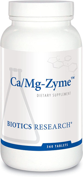 Biotics Research Camgzyme 300 Miligram Calcium Citrate, Magnesium, Highly Absorbable, Tablet Form, Raw Organic Vegetable Culture, Bone Health, Heart Health, Weight Management 360Count