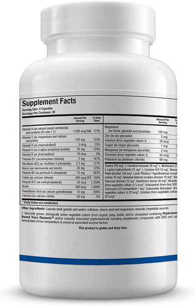 Biotics Research Bio Cardiozyme Forte Healthy Heart Multivitamin. Broad Spectrum Formulation Designed To Support Cardiovascular Health And Function. Powerful Antioxidant Support 360 Capsules