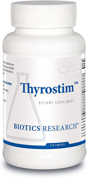 Biotics Research Thyrostim™ -Endocrine Support, Balance Thyroid Hormones, T3, T4. Support Thyroid Gland, Boost Metabolism, Aid in Digestion. Support Nervous System. 270 Tablets (270)