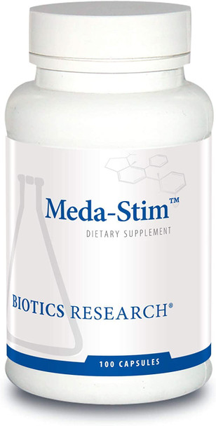 Biotics Research MEDA Stim Supports Endocrine Function, Nutritional Support for The Thyroid Gland, Healthy T3, T4, Thyroxine Levels, Metabolic Health. Contains Iodine, Selenium, Magnesium. 100 caps