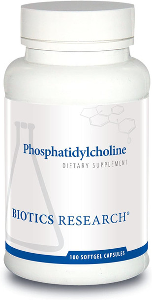 Biotics Research Phosphatidylcholine Excellent Choline Source, Supports Liver Health, Supplies Antioxidants, Promotes Healthy Levels Of Cholesterol Production, Support For Healthy Membrane 100Caps