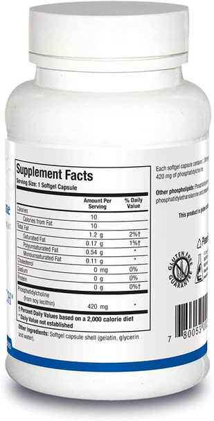 Biotics Research Phosphatidylcholine Excellent Choline Source, Supports Liver Health, Supplies Antioxidants, Promotes Healthy Levels Of Cholesterol Production, Support For Healthy Membrane 100Caps