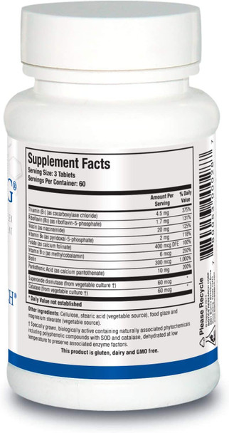 Bio3B G Vitamin B Complex, Vitamin B Complex Supplement For Stress, Energy And Adrenal Health Gluten Free Supplement Bya Biotics Researcha 180C