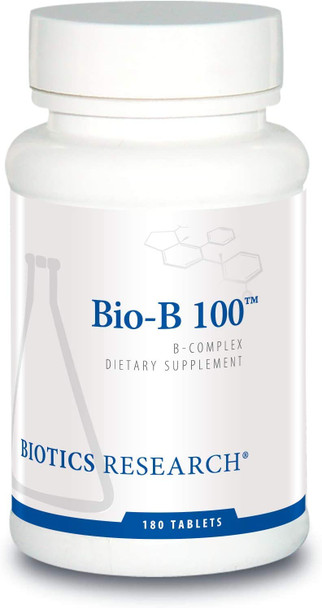 Biotics Research Bio B 100 Vitamin B Complex Promotes Energy And Health 180 Tablets