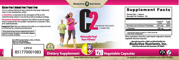 C2  Chromium Picolinate and L-Carnitine  by BioActive Nutrients
