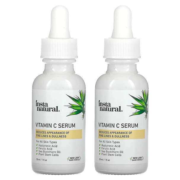 InstaNatural Vitamin C Serum 2-Pack Skin Kit, 2 Pack, 1 fl. oz (30 ml) Each