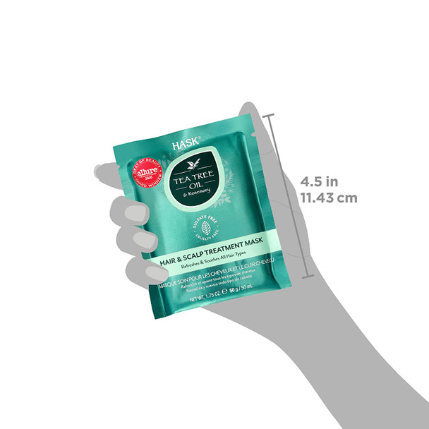 HASK Tea Tree Shampoo and Conditioner Collection: Includes Tea Tree Oil & Rosemary Shampoo and Conditioner and a 12 Pack of Tea Tree Deep Conditioner