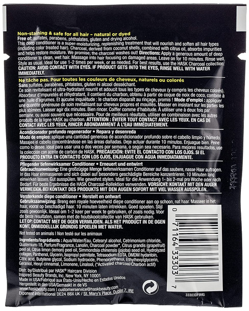 Hask Charcoal Purifying Deep Conditioner Packet 1.75 oz