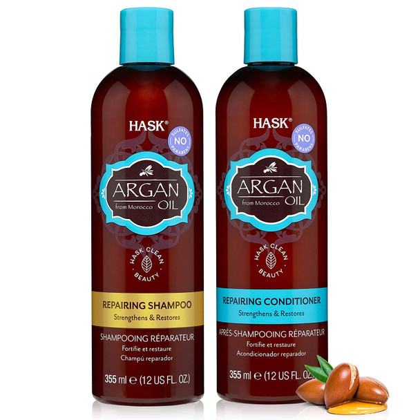 HASK Argan Oil Shampoo and Conditioner Collection: Includes 2 5-in-1 Leave In Conditioners and 1 Shampoo and Conditioner Set