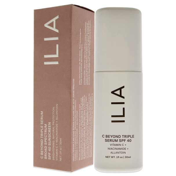 ILIA - C Beyond Triple Serum SPF 40 | Non-Toxic, Cruelty-Free, Clean Beauty (Translucent Tone 3 Deep-Extra Deep)