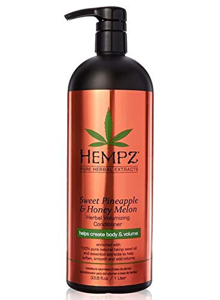 Hempz Pure Herbal Extracts Sweet Pineapple & Honey Melon Volumizing Shampoo & Conditioner 33.8oz Bundle