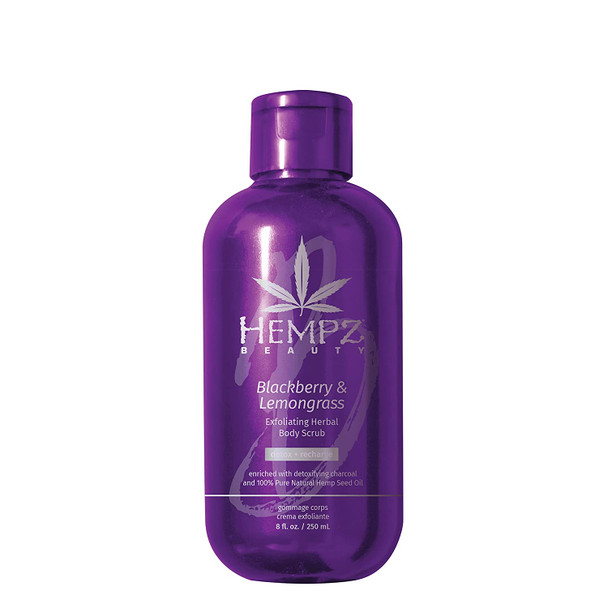 Hempz Blackberry & Lemongrass Exfoliating Body Scrub, 8 oz.