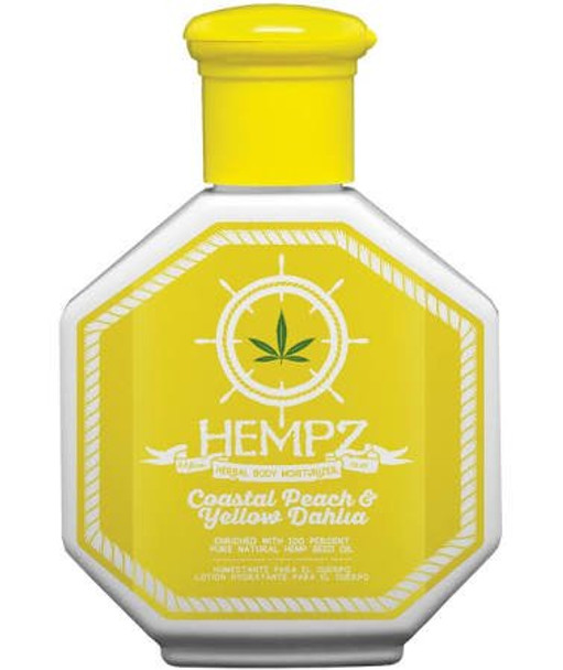 Hempz Herbal Body Moisturizer, Coastal Peach & Yellow Dahlia, 75ml 2.5 Oz