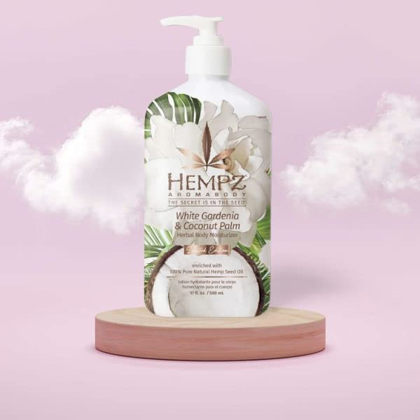 Hempz White Gardenia & Coconut Palm Herbal Body Moisturizer, Body