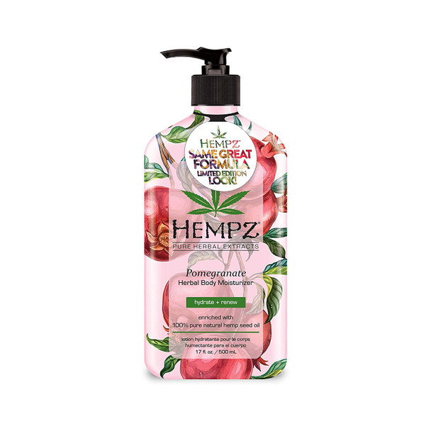 Hempz Pomegranate Herbal Body Moisturizer - 17oz LIMITED EDITION